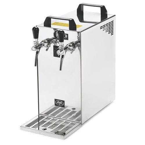 The Beverage Cooling Company - Lindr 40/K Profi Greenline New portable beer wine and cocktail cooler (front)